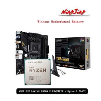 CPU AMD Ryzen 9 5900X R9 5900X + ASUS TUF GAMING B550M PLUS (WI-FI), placa base, enchufe AM4 completamente nuevo pero sin refrigerador