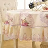 New European Style Round Table Cloth Floral Embroidered Tablecloth Wedding Praty Banquet Table Cover Tea Coffee Table Cover ► Photo 2/6