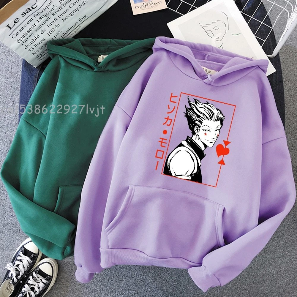 Hisoka Anime Hoodie Womens Winter Tops Hunter X Hunter Print Hipster Hoodies Aesthetic Sweatshirt Vintage Streetwear Unisex Hoodies Sweatshirts Aliexpress