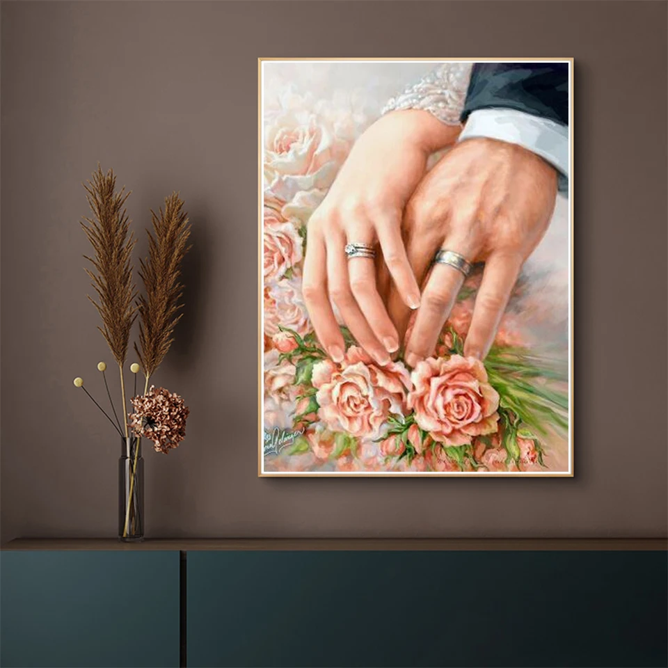 Diamond painting 5D Flower Diamond Mosaic Full Round Diamond  Embroidery DIY Rhinestone Cross stitch Home Decor Diamond painting