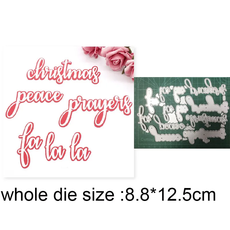 Blessing Letter Words Metal Cutting Dies Embossing Die Cuts Scrapbooking Paper Craft Knife Mould Blade Punch Stencils | Дом и сад