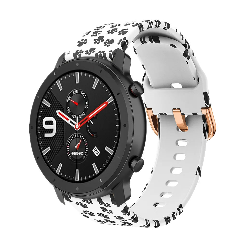 FIFATA 20 22 мм силиконовый сменный ремешок для Xiaomi Huami Amazfit GTR/GTS/Bip/Stratos 3/huawei GT 2 Smart Watch