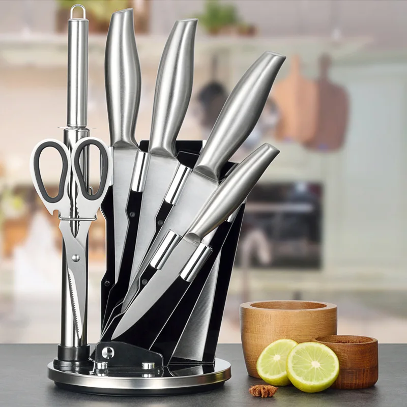 

Stainless Steel Cutter Set Kitchen Combination Knife Set Kitchen Knife Set Full Set Household Cutting up Vegetables Cleaver Gift