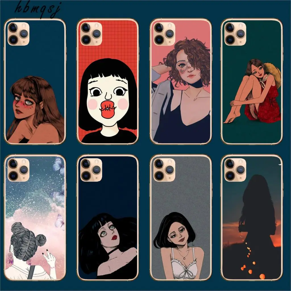 Чехол для iphone 11 с рисунком из мультфильма силиконовый мягкий ТПУ прозрачный