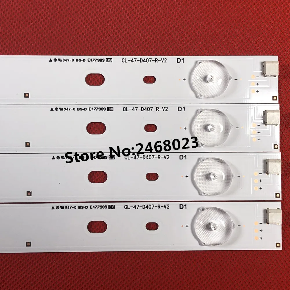 Светодиодная лента-подсветка(8) для Phi lips CL-47-D407-R-V2 CL-47-D407-L-V2 DT-BCMN-U6 DB-B23-U6 для Филл ips47 дюймов ТВ