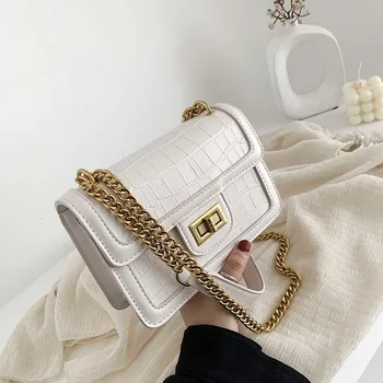 

Women's bag 2020 summer new wave Korean version of the wild messenger bag stone pattern fashion small square bag