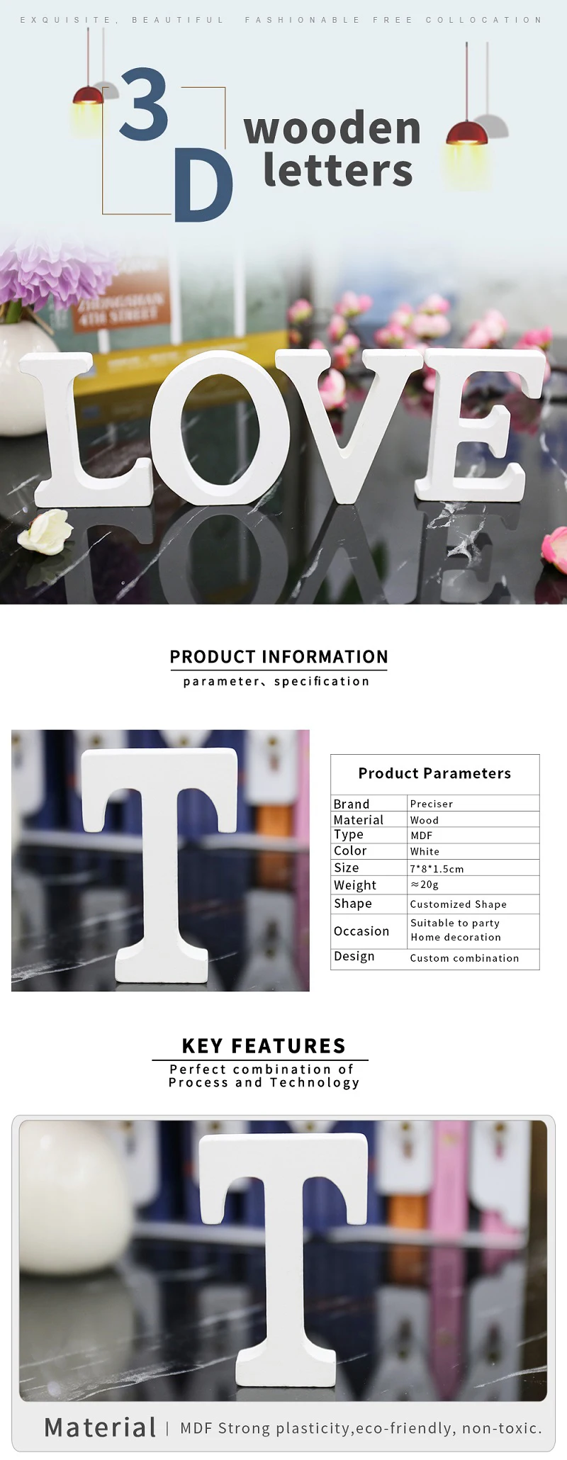 Белые деревянные буквы свободно стоящее Сердце 3D DIY персонализированные имя дизайн деревянные буквы для свадьбы День рождения Декор