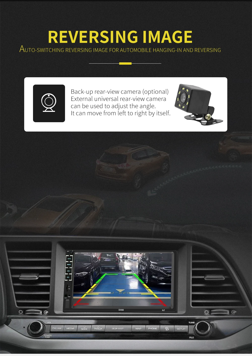 Авторадио " стерео автомобильное радио Bluetooth AUX/USB/FM 2 Din головное устройство MP5 плеер сенсорный экран