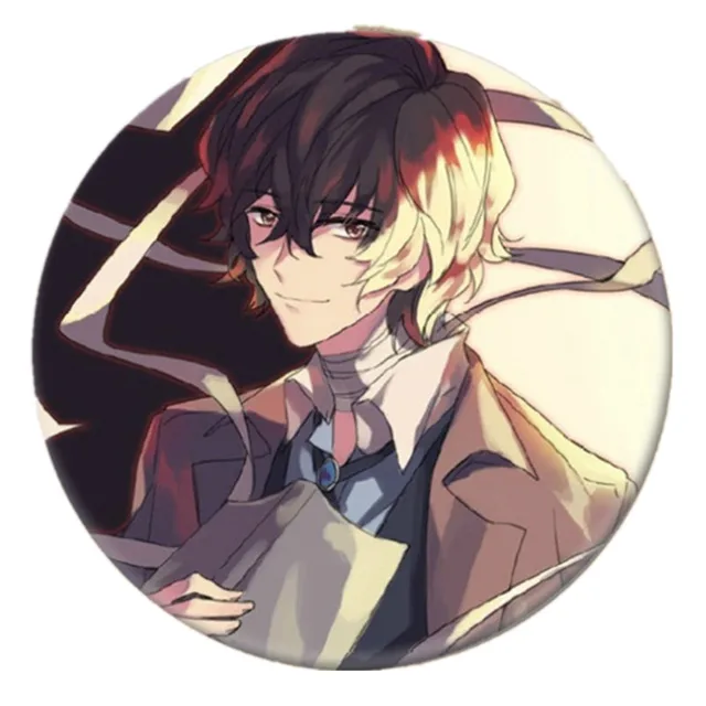 Free Shipping Anime Pin Bungo Stray Dogs Figure Cosplay Badge Backpack Icon Button Cartoon Brooch Accessories Gifts 14