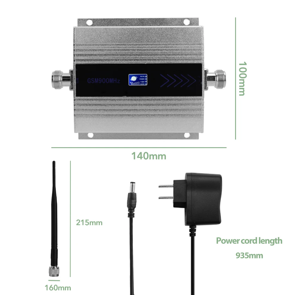Мобильный телефон усилитель сигнала GSM Репитер сигнала мобильного телефона сотовый телефон GSM 900 МГц усилитель сигнала с ЖК-дисплей дисплей полный набор