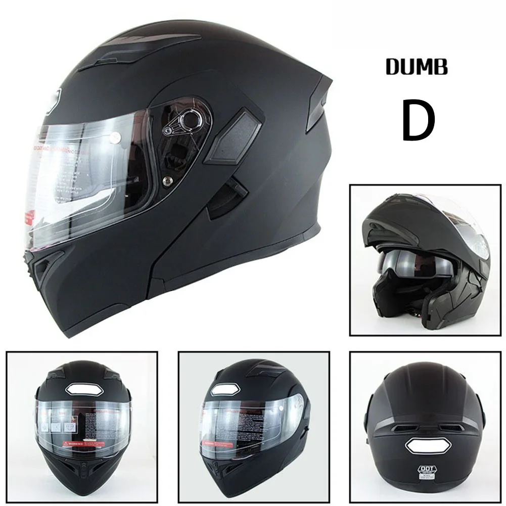 1pc Motorbike Helmet Full-Face Cover Dual Visor for Racing Safe Accessories C66 - Цвет: Синий