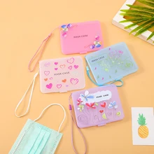

New Color Mask Storage Box Mask Box Student Dustproof And Waterproof Mask Storage Bag Desktop Storage Box