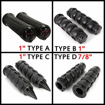 

New 1 Pair 1 Inch 7/8 inch Motorcycle Handlebar Grips For Honda/Yamaha/Suzuki/Kawasaki/Cruiser/Chopper/Custom