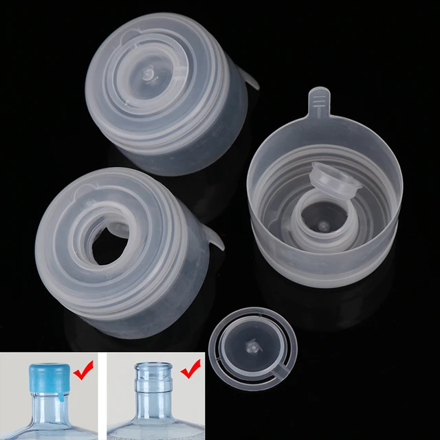 Bouchons anti-éclaboussures de remplacement pour bouteille d'eau, bouchon à  pression, 5 pièces, 55mm, 3 gallons, 5 gallons - AliExpress