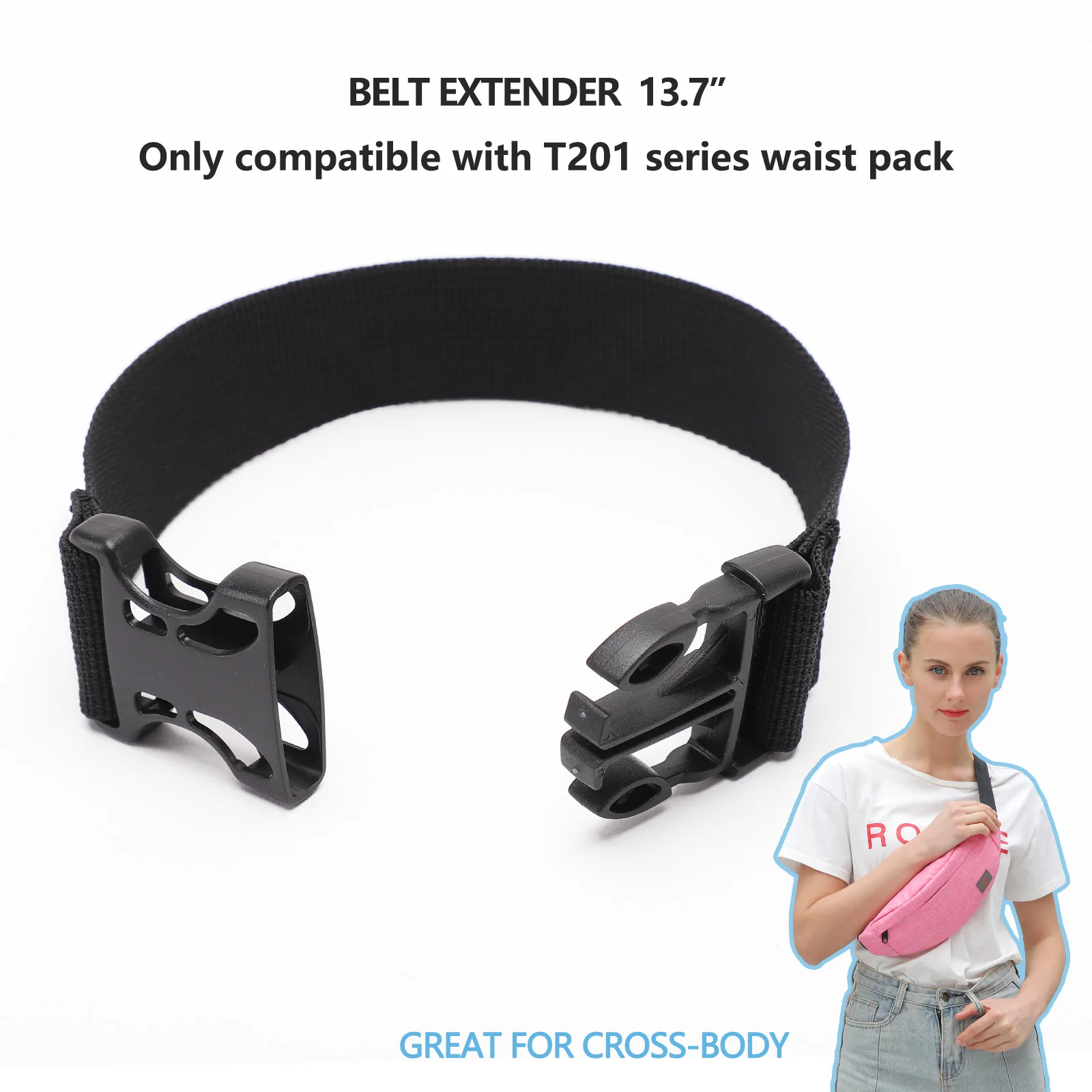 Ceinture golf tressée élastique & extensible, bleu marine et rouge