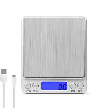 

Digital Kitchen Scale Multifunction Rechargeable Food Scale with LCD Display High Accuracy Portable Food Scale