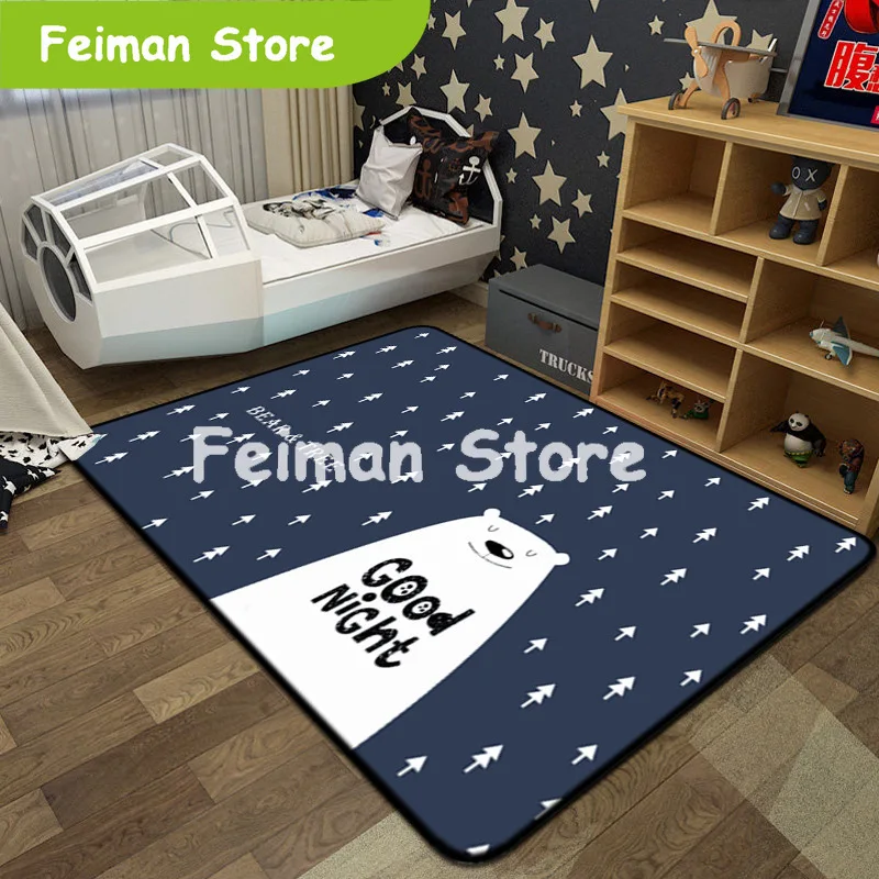 Носки с рисунком медведя из мультика волк половой коврик с оленями, Северный Рождественский Стиль Добро пожаловать коврик для приготовления пищи на воздухе у входа в спальню коврик для кухонь, ванных ковер