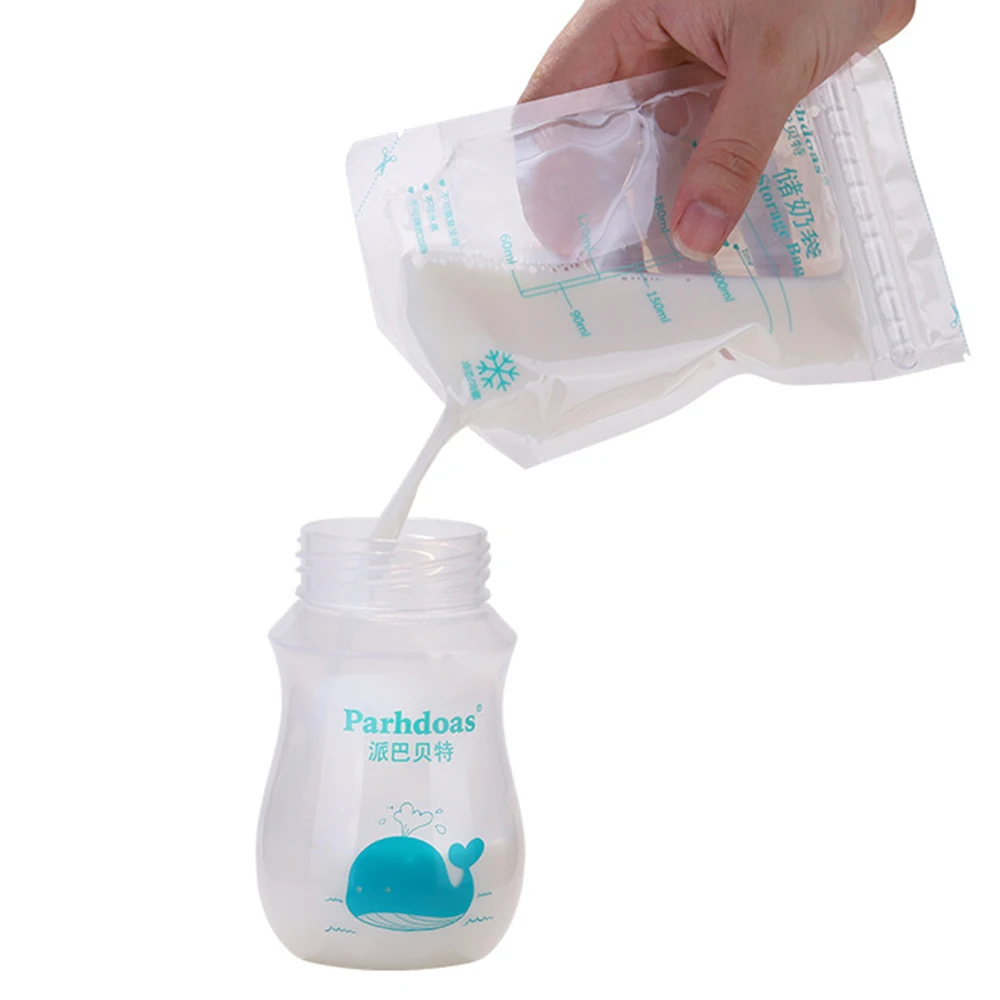 10 шт 200 мл детские пакеты для хранения грудного молока безопасные пищевые дезинфицирующие герметичные пакеты для мамы и молока безопасные детские сумки для кормления