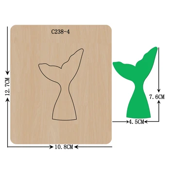 

New Mermaid Wooden die Scrapbooking C-238-4 Cutting Dies