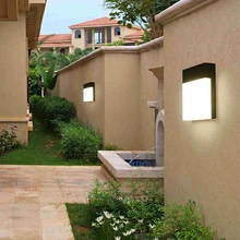 20 Вт дорожка сад отель дорожки дома непромокаемые современные светодиодные наружные настенные лампы Водонепроницаемый крыльцо прохода алюминиевый коридор во дворе