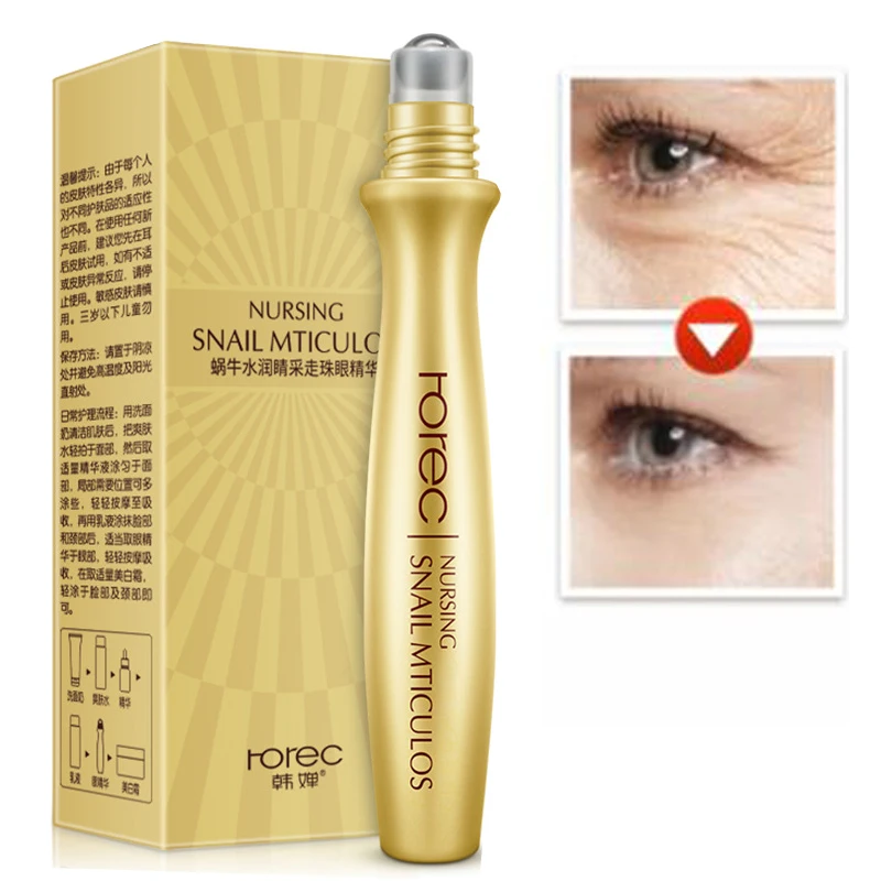 Eye Serum Anti-Wrinkle Snail Essence for Eyes Cream Dark Circle Hyaluronic Acid Korean Cosmetics Skin Care |