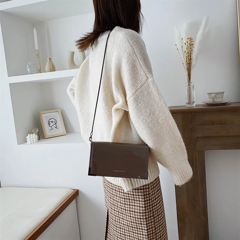 Bolsos Mujer модная гладкая ПУ сумка на плечо для женщин роскошные сумки женские сумки дизайнерские женские сумки через плечо с цепочкой