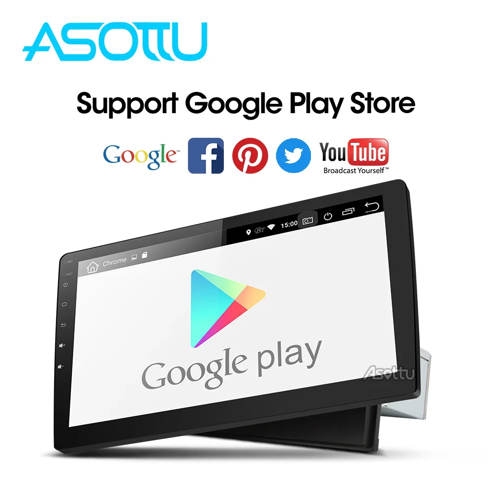 Best Asottu 10.1 inch  PX30 android 9.0 car dvd gps navigation radio video player universal radio car universal multimedia 1 din 5
