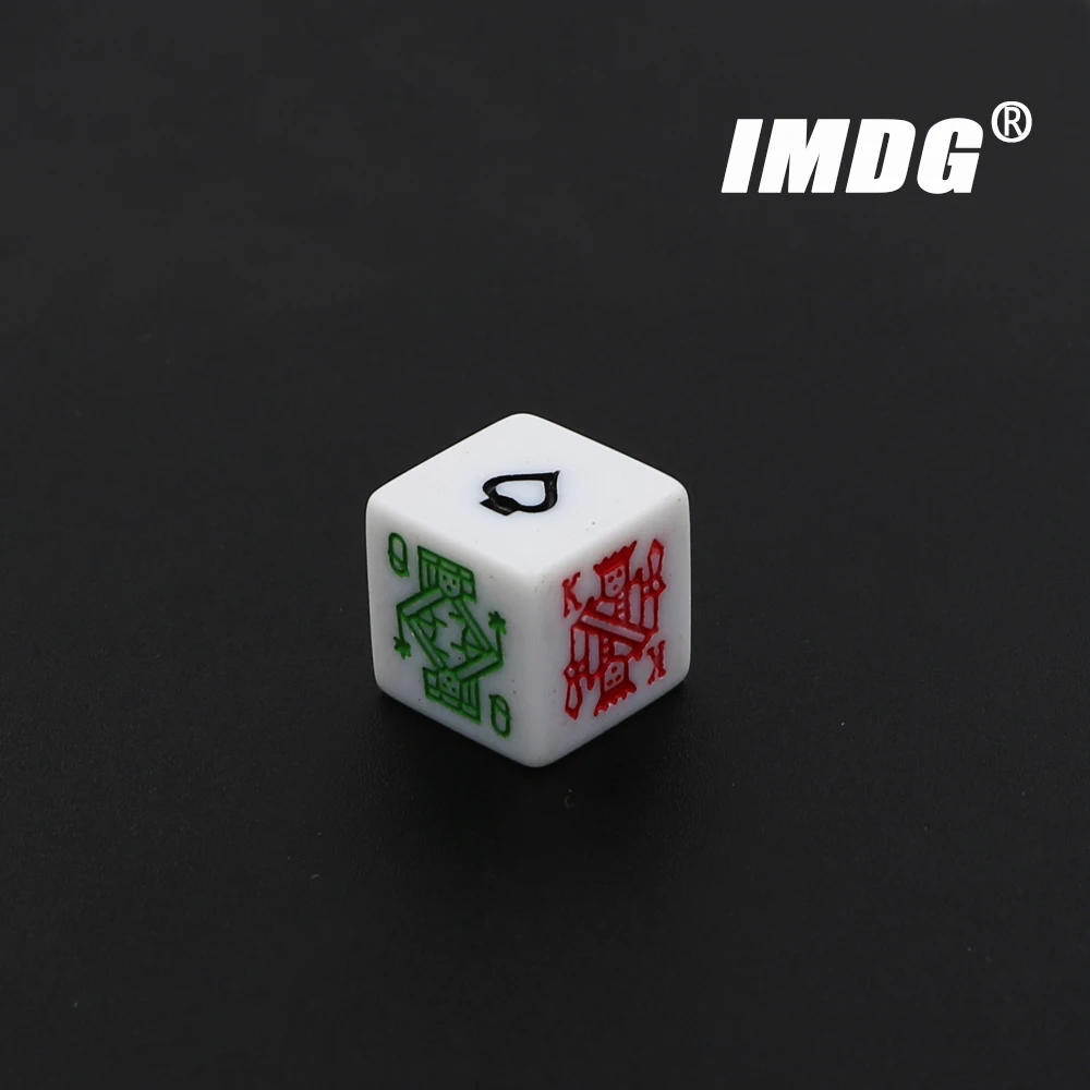 10pcs/pack Carving Dice 16mm Square Corner White #16 High Quality Boutique Poker Dice