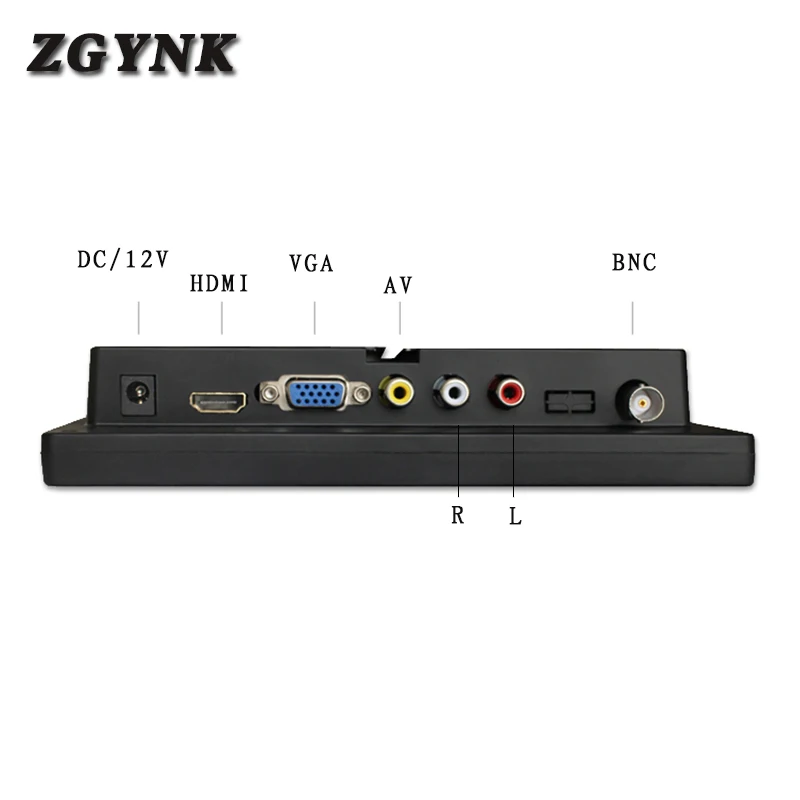 7 дюймовый светодиодный портативный HD устройство наблюдения HD компьютер ЖК-дисплей промышленности мини дисплей USB мультимедийными функциональными - Цвет: BNC VGA AV HDMI