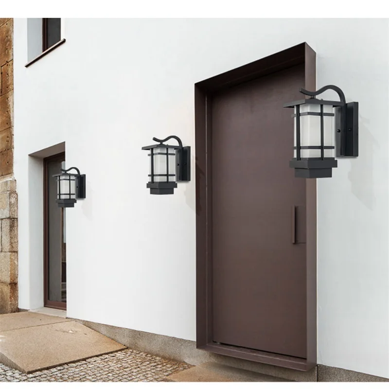Externas à Prova D'água para Varanda Casa de Campo Led de Parede para Áreas Dlmh-iluminação Varanda Corredor 8 Luminárias de parede externas