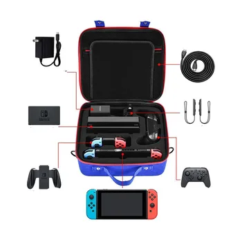

EVA Storage Bag Carrying Case For Nintend Switch Accessories NS Switch Joy cons Controller Water-resistent Protective Shell Case