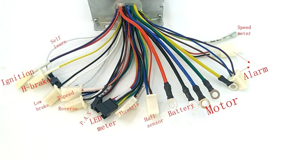 Controlador com Sw900 Alta Qualidade Ebike Display Lcd um Conjunto 48-60v1500w 15 Alta qualidade 48 60v1500w ebike controlador com sw900 display lcd um conjunto