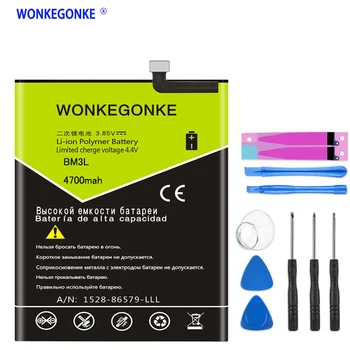 

WONKEGONKE Battery For Xiaomi 9 MI9 M9 MI 9 BM3L Batteries + Tools