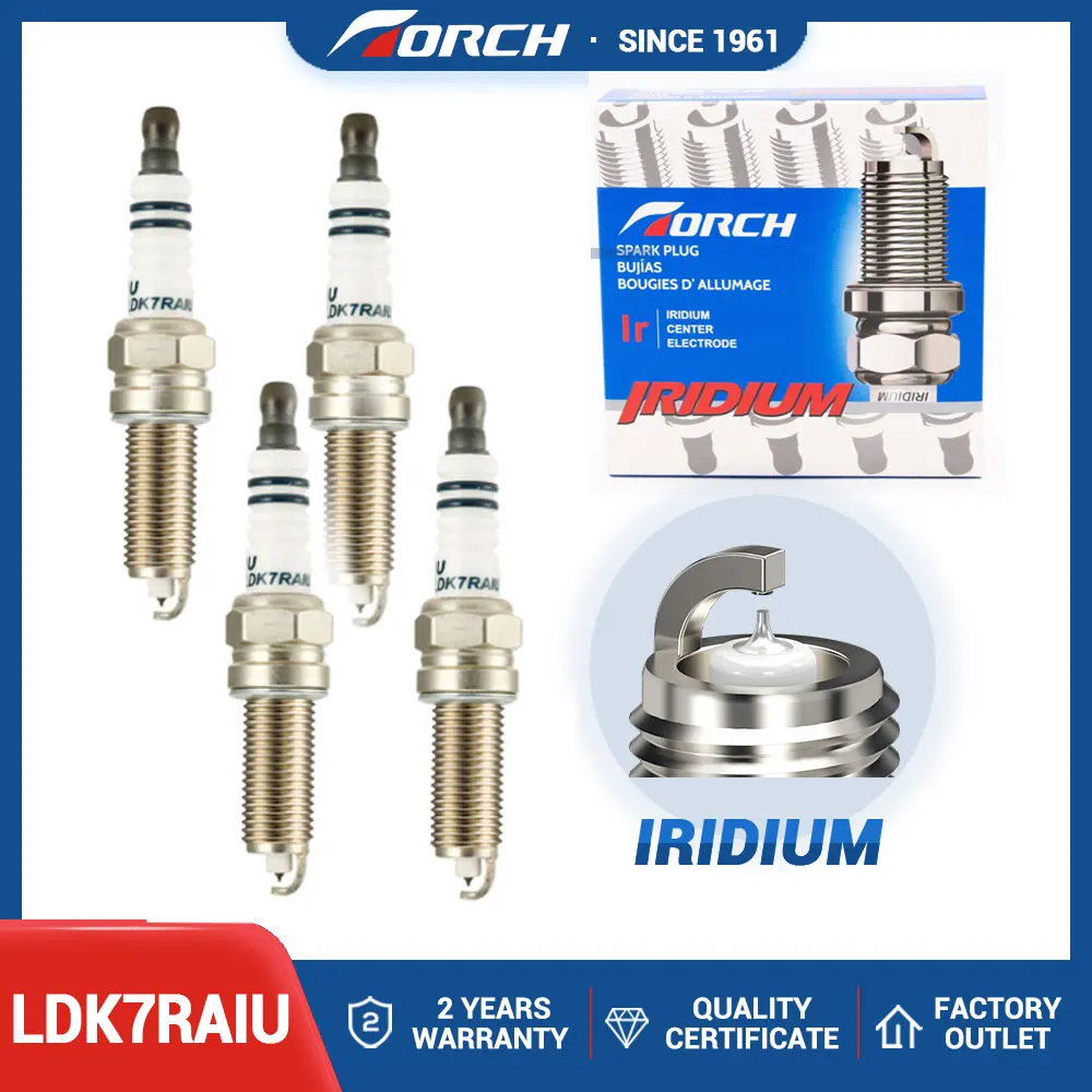 Иридиевая свеча Китай Оригинальная зажигания TORCH LDK7RAIU Замена для