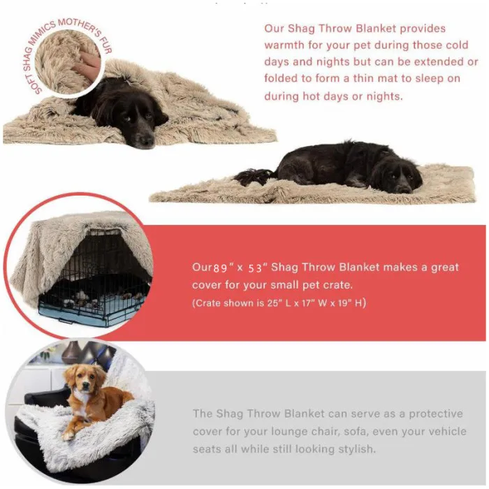 Pet Dog Cat Plush Bed Durable Keep Warm Autumn Winter Sleeping Mat DAG-ship