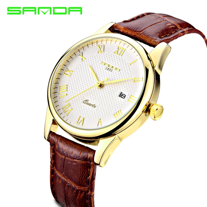 

SANDA 2019 Luxury Fashion Mens Minimalist Watches Business affairs Stainless Steel Dial Quartz Wrist Watch relogio i watch