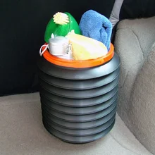 Автомобильная корзина для мусора Складная автоматическое хранение сумка на колесах мешок для мусора мусорная корзина контейнер для мусора автомобильные аксессуары для авто для автомобилей