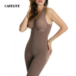 Mid-Leg Compression Girdle Bra Lifting Effect Shapewear Post Op Recovery Garment Fajas For Women Belly Tightening