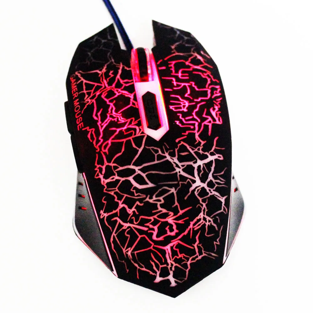 Wired Gaming Mouse 4000DPI LED Optical 6 Buttons USB Pro Gamer Computer Mice For PC Adjustable USB Wired Computer Mouse