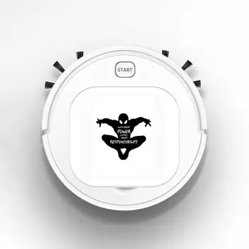 

Smart Robot Rechargeable Auto Smart Sweeping Robot Strong Suction Sweeper Vacuum Cleaner Spider-Man Quote With Great Power