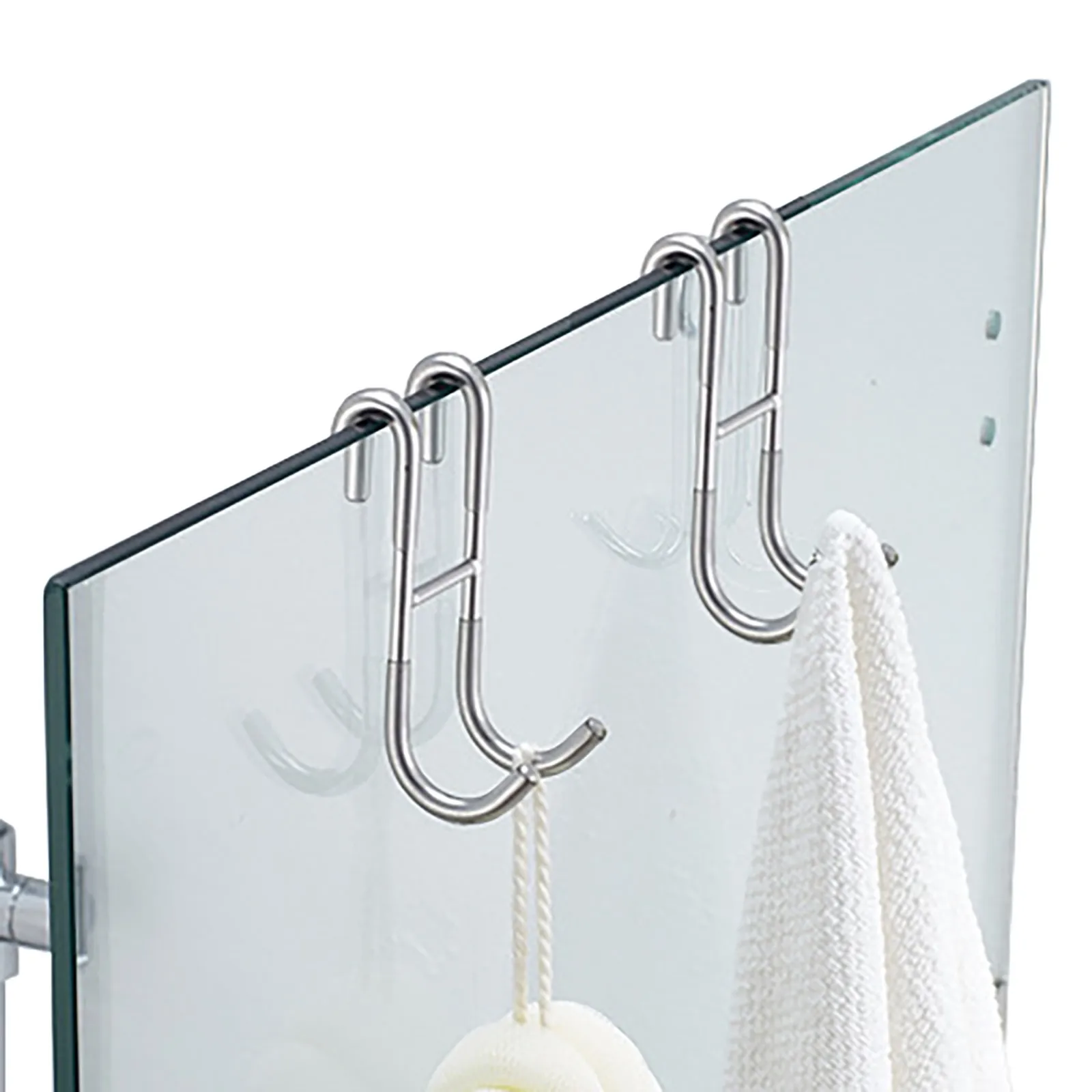 Stainless Steel Shower Hooks Glass Door Shower Hook Lightweight