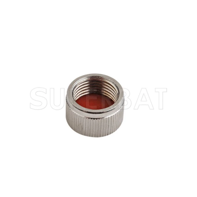 Black Steel RF Coaxial Dust Caps for TNC Female Connectors