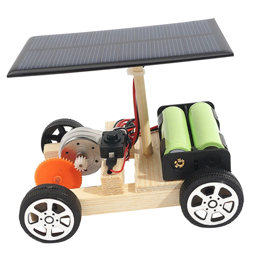 Physics Science Education Solar Kids Car Model Electric Motor Experiment, 5v Low Power, Smart IQ Training Toy