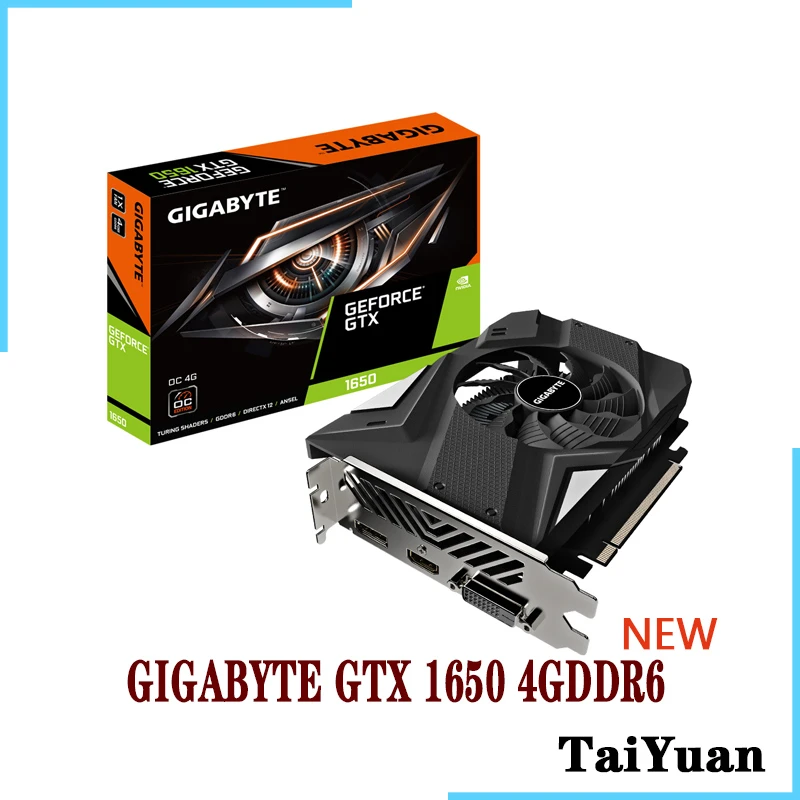 latest graphics card for pc GIGABYTE GTX 1650 4G GDDR6 Desktop CPU 128 bit  NEW graphics cards computer