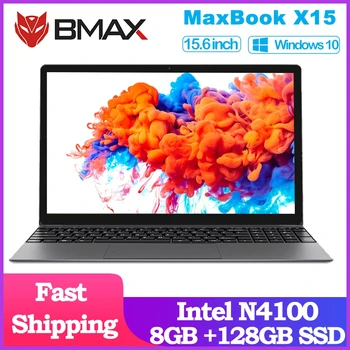 BMAX X15 ноутбук 15,6 дюймов Intel Gemini Lake N4100 Intel UHD Графика 600 8 Гб LPDDR4 Оперативная память 128GB SSD Встроенная память Тетрадь X15