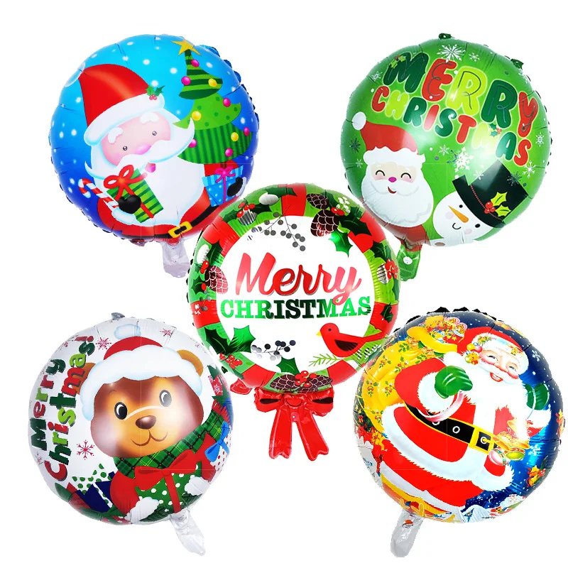 Детские аксессуары для рождественской вечеринки, Рождественский алюминиевый воздушный шар со снеговиком, 18 дюймов