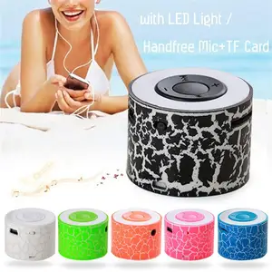 Bluetooth Speaker Mini Wireless Loudspeaker Crack LED TF Card USB Subwoofer Bluetooth Speakers MP3 Stereo Audio Music Player