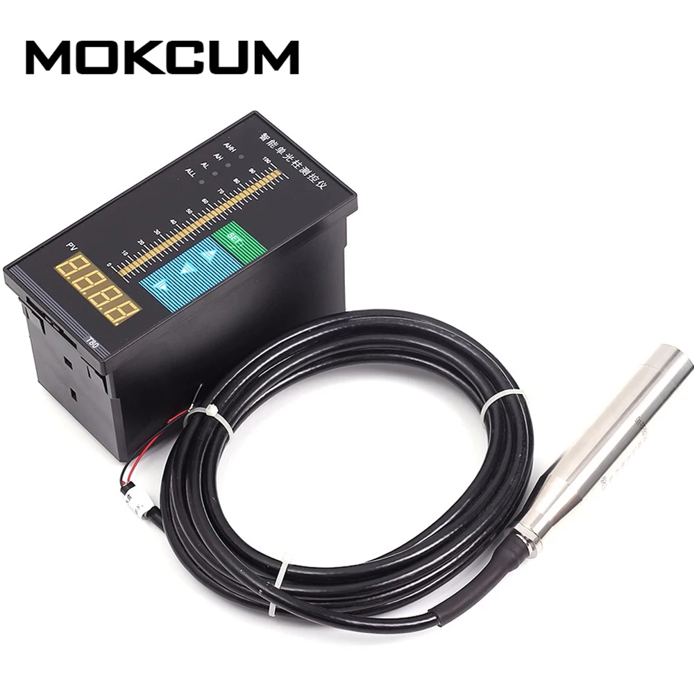 

DC 24V 1.5 meter Probe Water Level Digital Display Meter with Beam Water Gauge Liquid Level Controller 4-bit LED Digital Tube