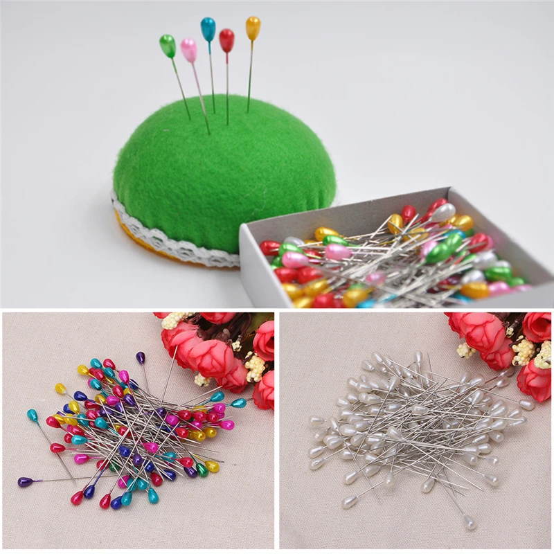 

Extra Long Pearl Head Dressmaking Pins Wedding Corsage Florists Sewing DIY Tool D2TD