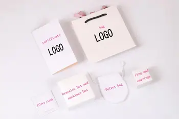 

High Quality Original Boxes Flannelette Paper Bag Handbag Charm Ring Earring Bracelet Necklace Jewelry for Gift Packaging Box